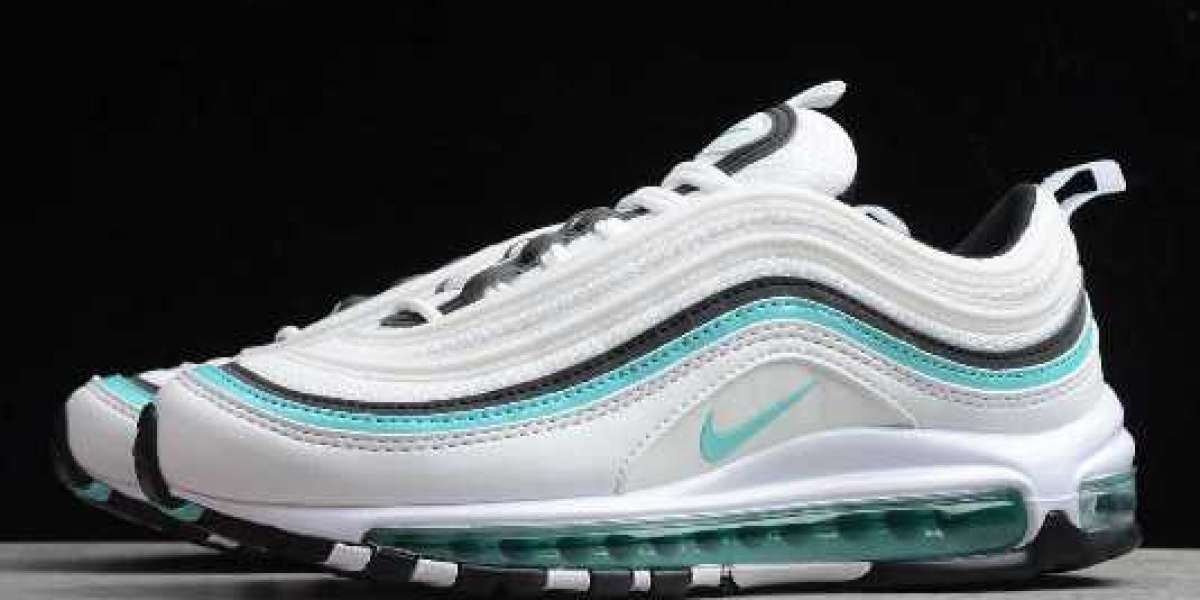 Nike Max97 pure original version white and black Tiffany green color shipment!