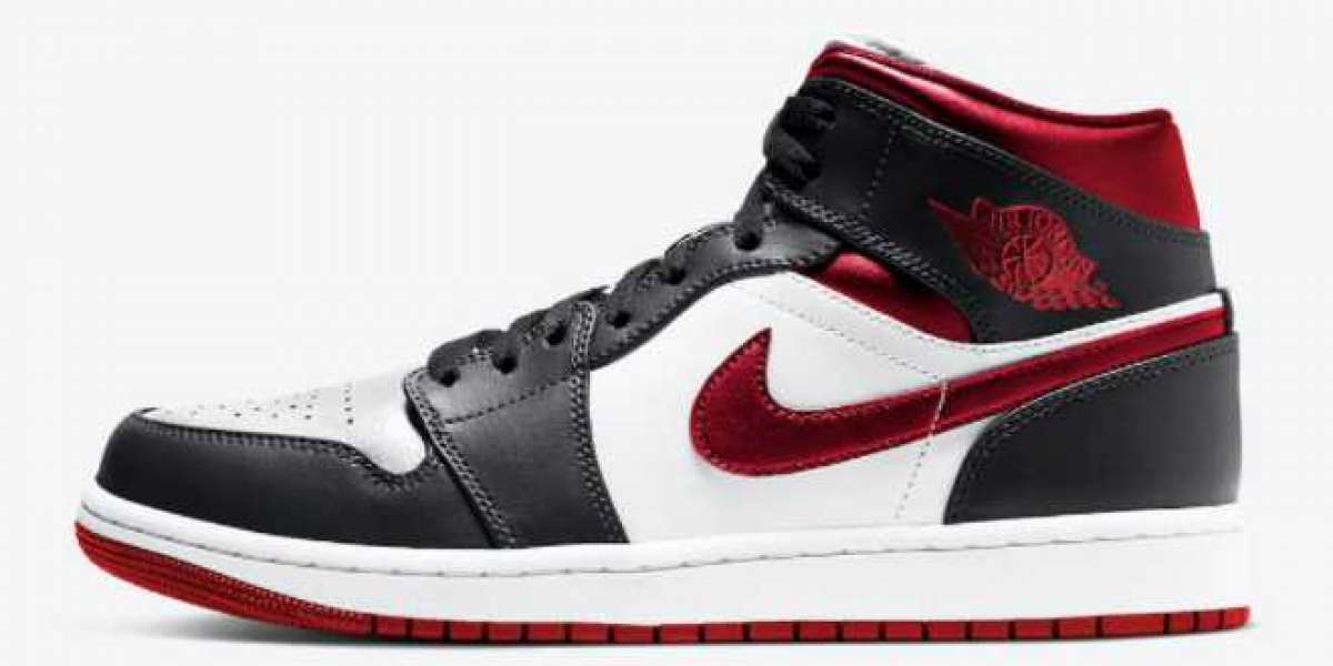 554724-122 Air Jordan 1 Mid "Metallic Red" For Sale