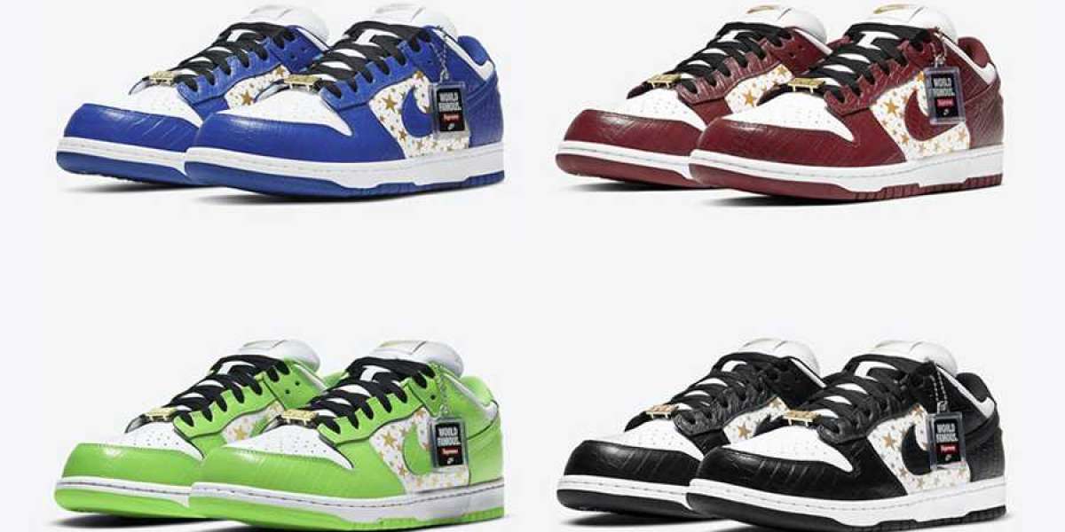 Four Supreme x Nike SB Dunks are available now, and the shoes are shipping fast