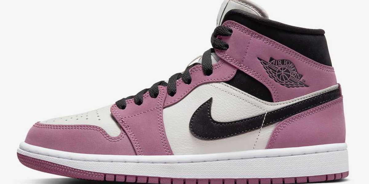 New Air Jordan 1 Mid Wmns "Berry" DC7267-500 Excellent texture berry pink I love it!