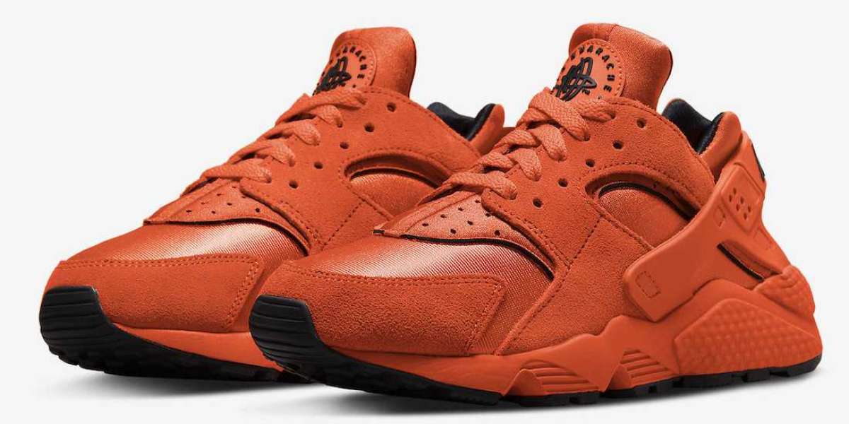 Nike Air Huarache Orange Black DQ8589-800 bright orange color is too eye-catching!