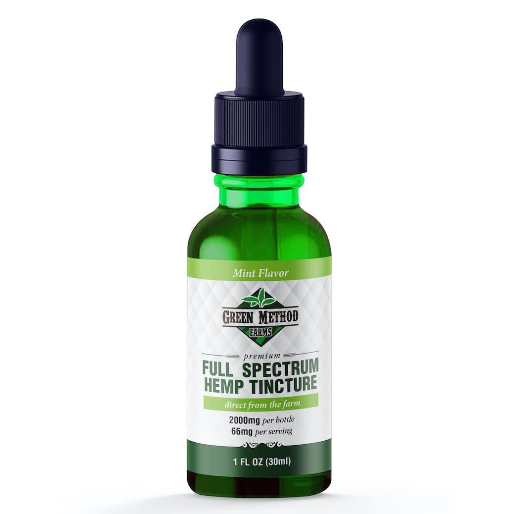 2000mg Premium Full Spectrum CBD Oil Tincture - Various Flavor