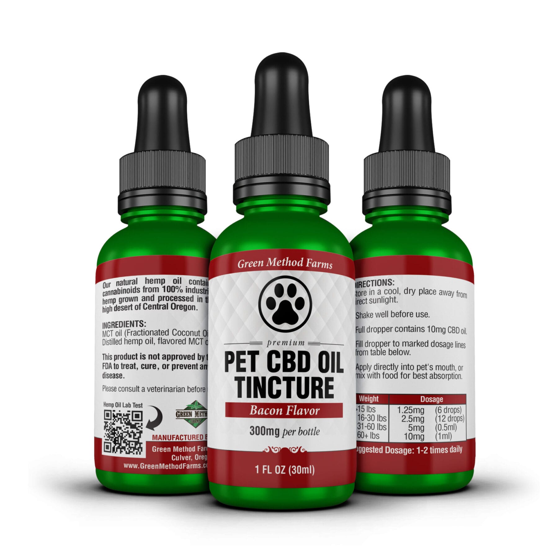 Pet Tincture CBD Oil For Better Health Of Your Furry Friend - Bacon Flavor