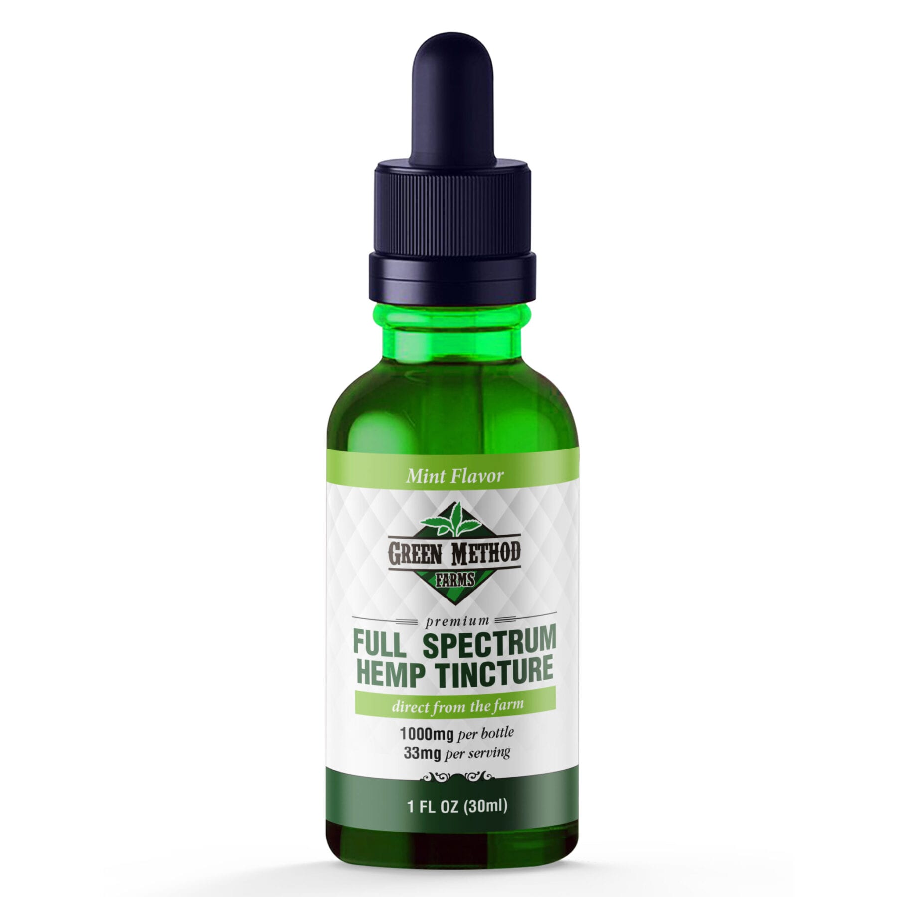 High Quality Full Spectrum 1000mg CBD Tincture Oil - Greenmethodfarms