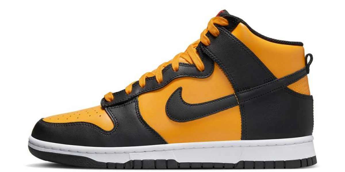 Nike Dunk High "Reverse Goldenrod" DD1399-700 "Black and Yellow Toes" is coming!