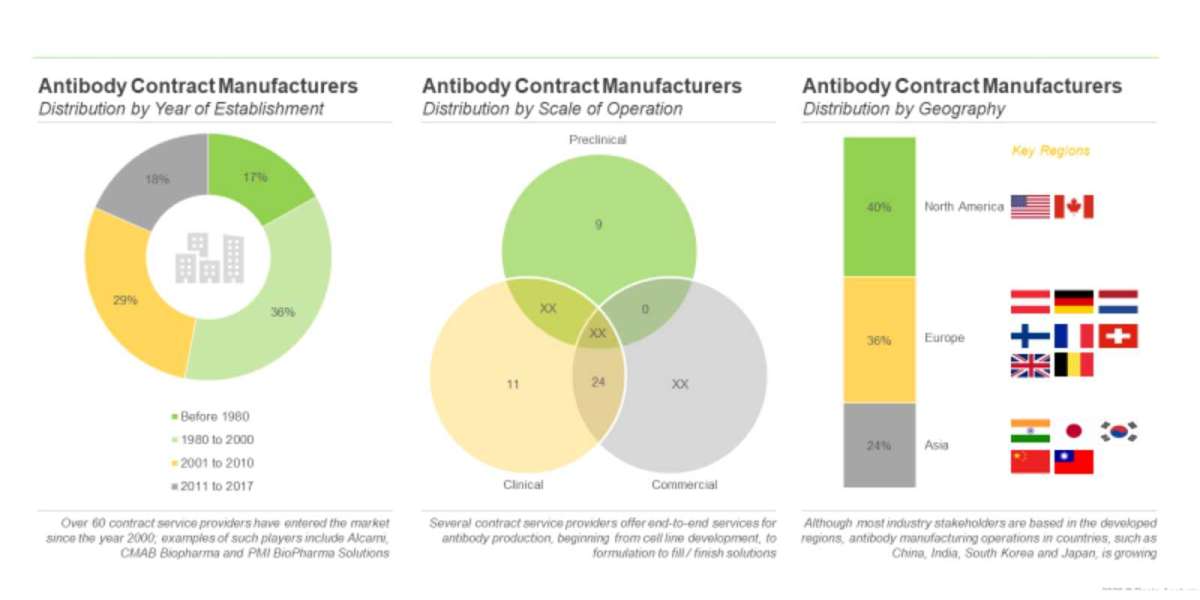 The antibody contract manufacturing market is projected to reach USD 17 billion by 2030, growing at an annualized rate o