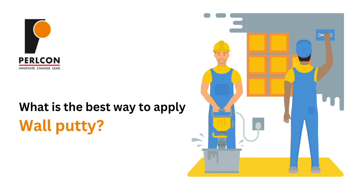 What is the best way to apply Wall putty?