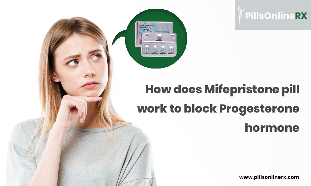 PillsOnlineRx: How does Mifepristone pill work to block Progesterone hormone