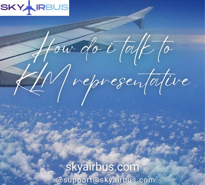 How do i talk to KLM representative