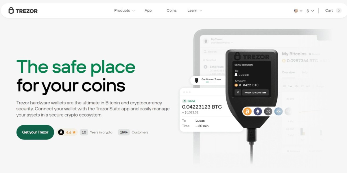 Transfer your cryptos from crypto exchange to Trezor Wallet