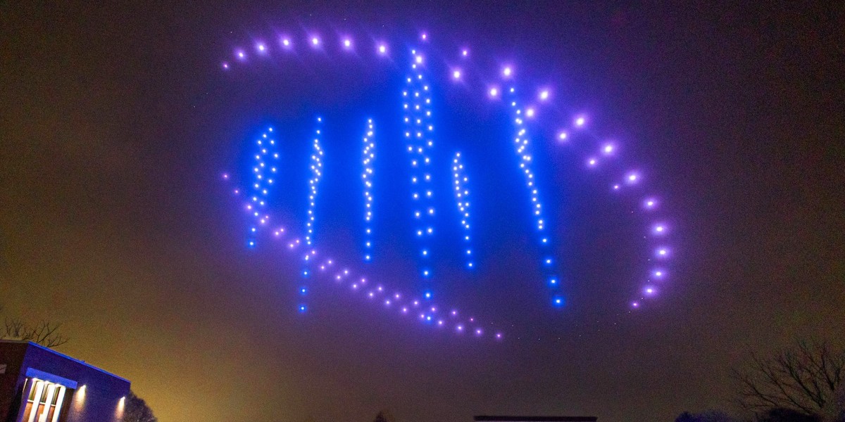 Illuminating the Skies: The Rise of Drone Light Show Company UK