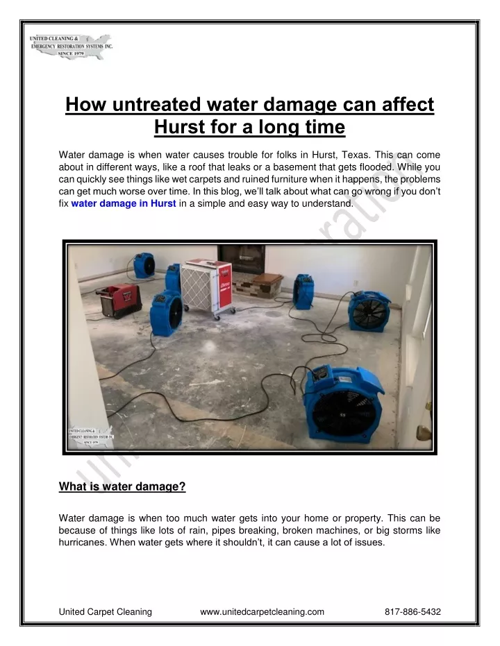 PPT - How untreated water damage can affect Hurst PowerPoint Presentation - ID:12575896