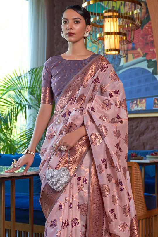 Stunning Organza Sarees for Office Diwali Party – Iraah.Store