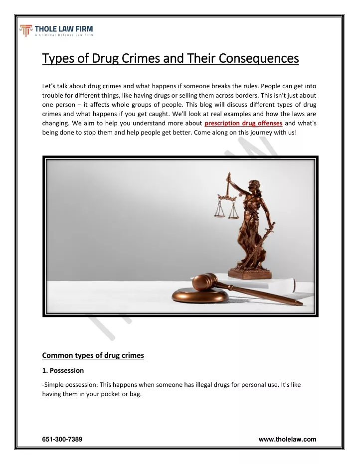 PPT - Types of Drug Crimes and Their Consequences PowerPoint Presentation - ID:12663240