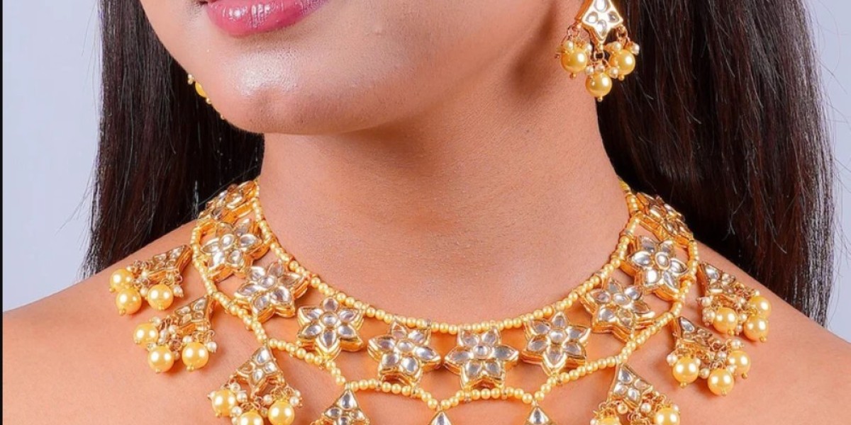 Kundan Necklace Jadau Jewelry Polki Necklace Kundan Pearl Necklace