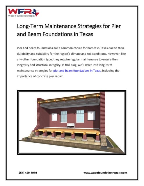 Long-Term Maintenance Strategies for Pier and Beam Foundations in Texas.pdf