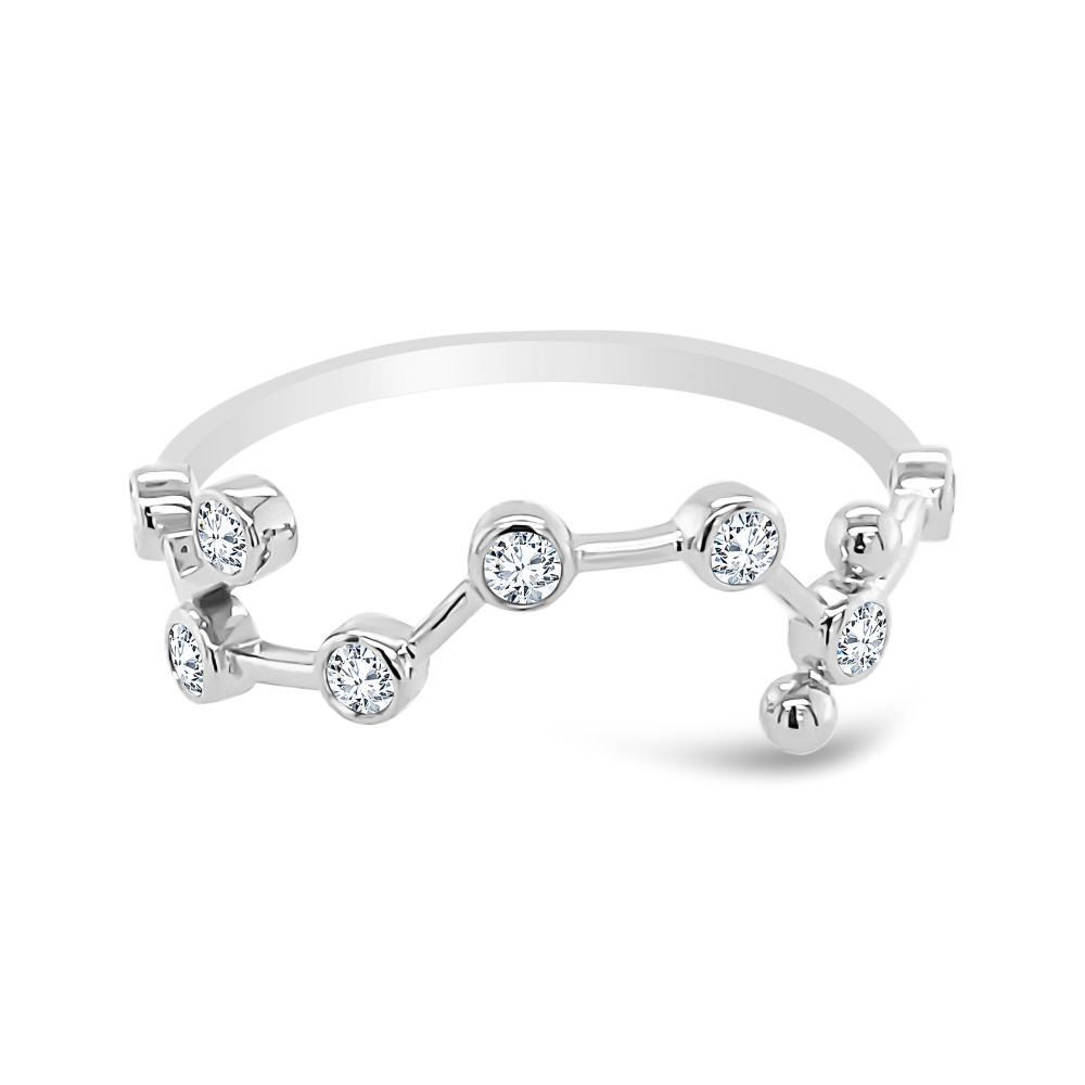 Aquarius Constellation Rings at Rekiya Designs