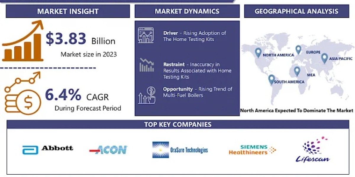 Home Testing Kits Market Size to Surpass USD 6.69 Billion with a Growing CAGR of 6.4% by 2032