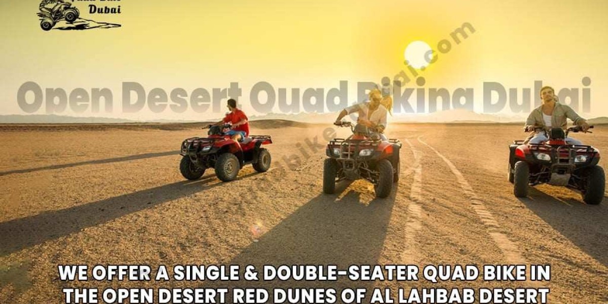 Enjoying Quad Bike Dubai Tour Adventure