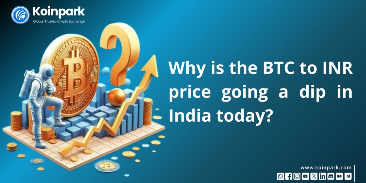 Why is the BTC to INR price going a dip in India today?