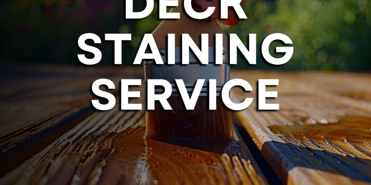 What is the purpose of deck staining preparation?