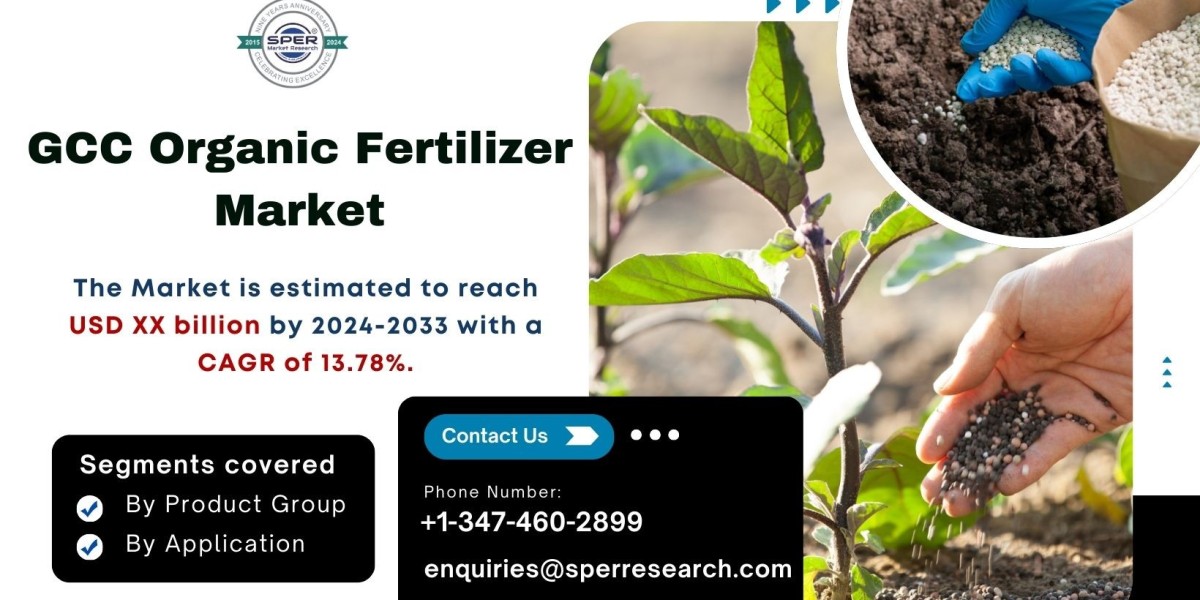 GCC Organic Fertilizer Market is expected to reach USD XX billion by 2033, growing at a CAGR of 13.78%