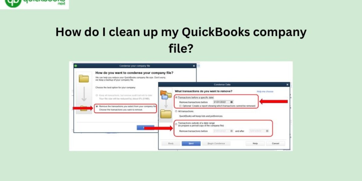 How do I clean up my QuickBooks company file?