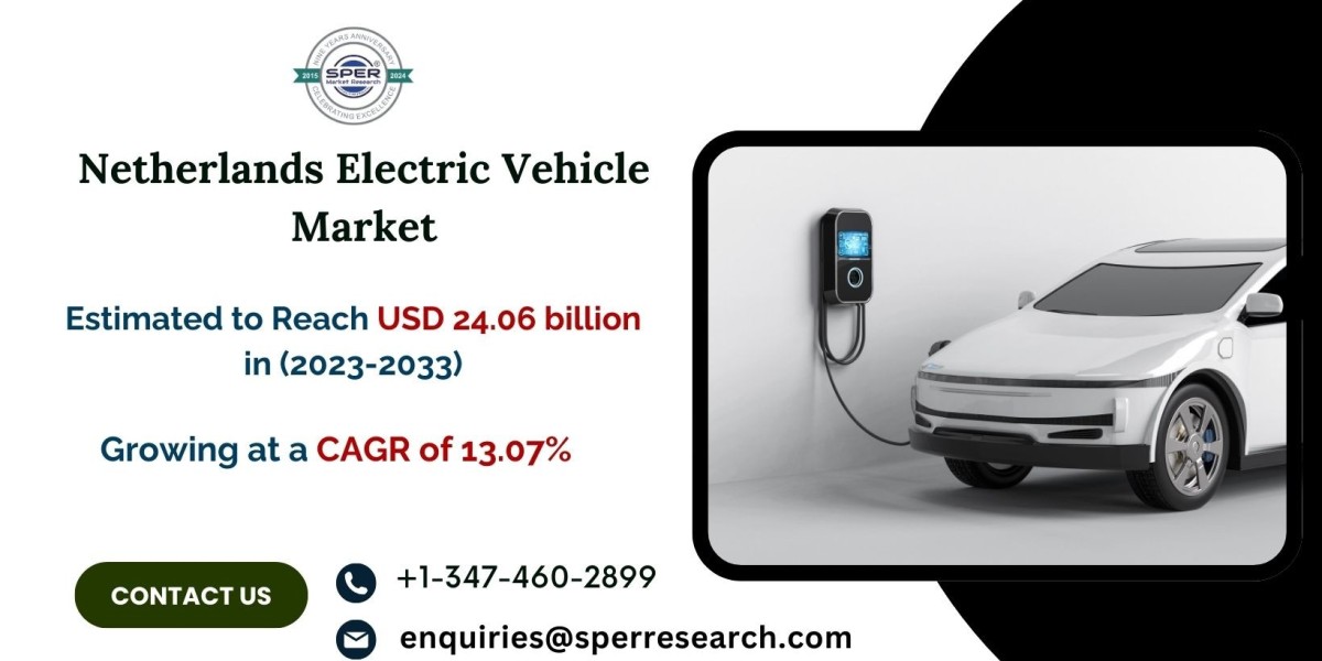 Netherlands Electric Vehicle Market anticipated to be worth USD 24.06 billion by 2033, growing at a CAGR of 13.07%