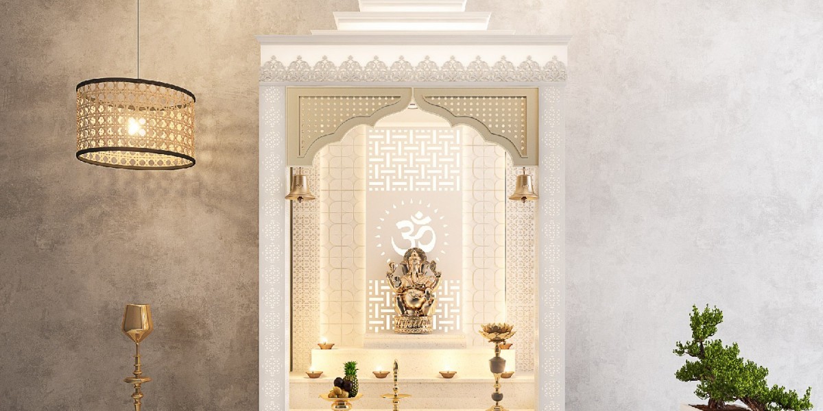 Unique Corian Mandir Design: A Blend of Modern Aesthetics and Traditional Craftsmanship