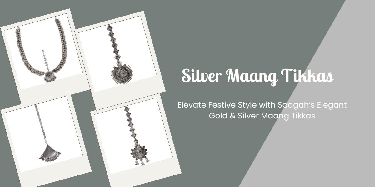 Elevate Festive Style with Saagah’s Elegant Gold & Silver Maang Tikkas