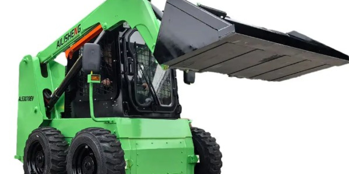 AILISHENG’s Four Wheel Drive System: Powering Your Electric Skid Loader Experience