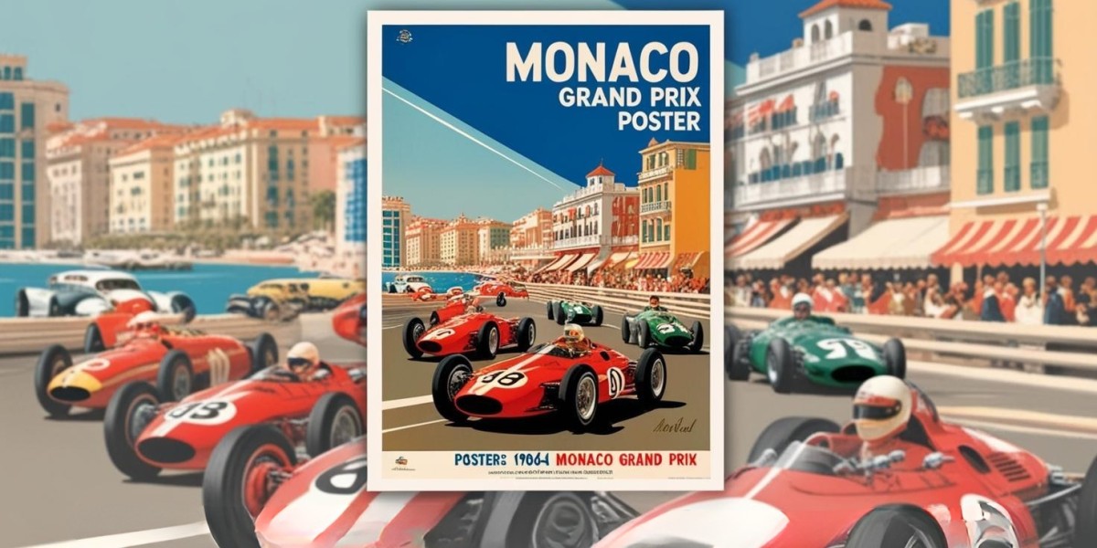 1964 Monaco Grand Prix Poster: A Timeless Piece of Motorsport Art