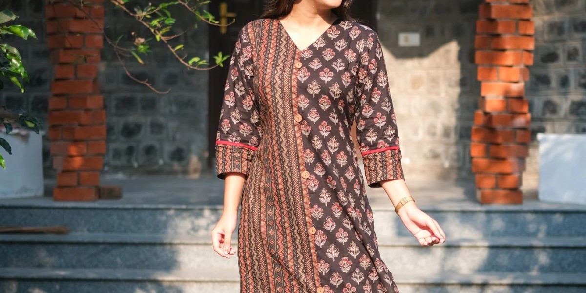 Discover Elegance with Black Cotton Kurtis from Kaliksho Creations LLP