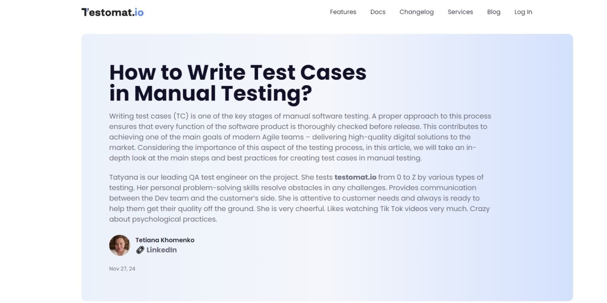 How to Write Test Cases in Manual Testing: A Comprehensive Guide