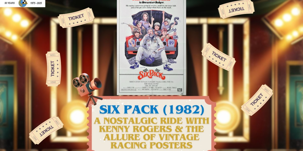 Six Pack (1982) – A Nostalgic Ride with Kenny Rogers & the Allure of Vintage Racing Posters