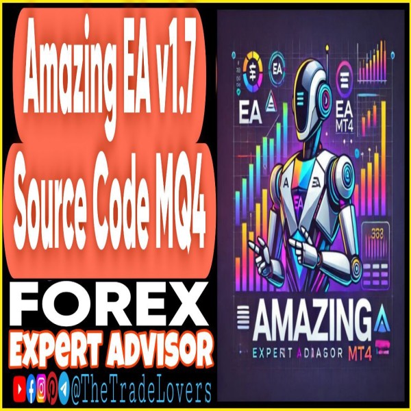 Amazing EA v1.7 Source Code MQ4 (Works on Build 1431+) | Forex Robot | MT4 Expert Advisor - The Trade Lovers