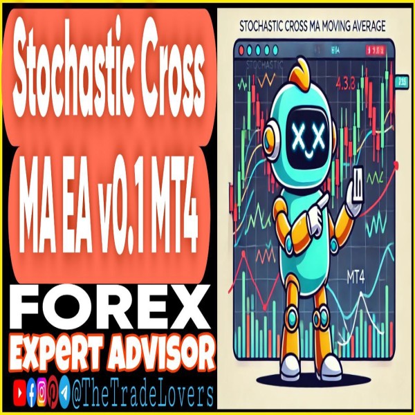 Stochastic Cross MA EA v0.1 MT4 (Works on Build 1431+) | Forex Robot | MT4 Expert Advisor - The Trade Lovers