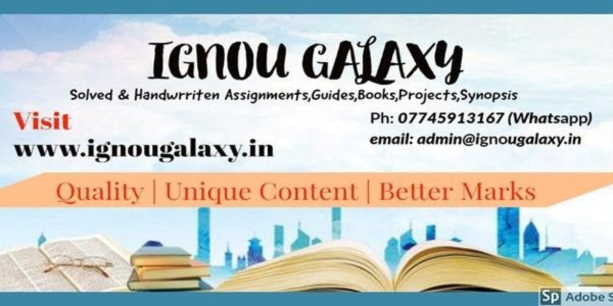 IGNOU Solved Assignments