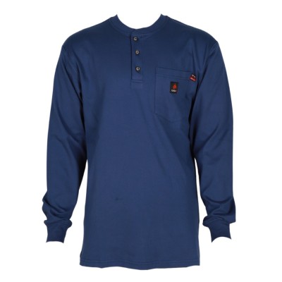 Forge Fr Men's Indigo Henley Neck Long Sleeve T-shirt Profile Picture