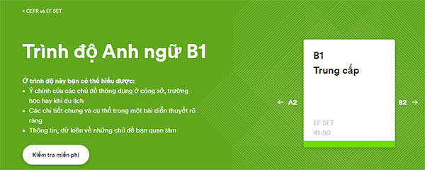 Trình độ tiếng anh B1 là gì? Tải bài kiểm tra B1 năm 2025