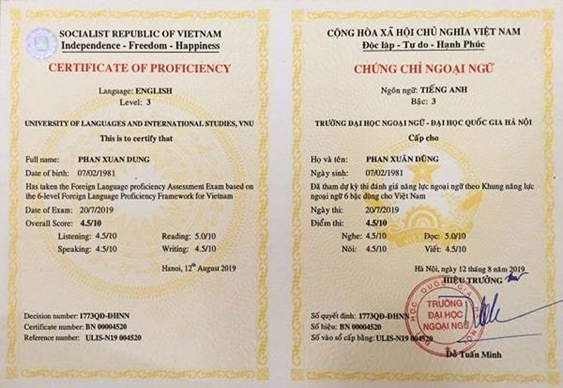 Bằng tiếng anh VSTEP là gì? Đăng ký học và thi ở đâu
