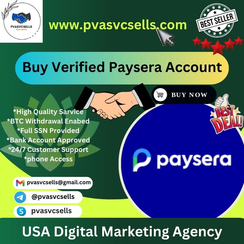 Buy Verified Paysera Account - 100% USA,UK Verified Accounts