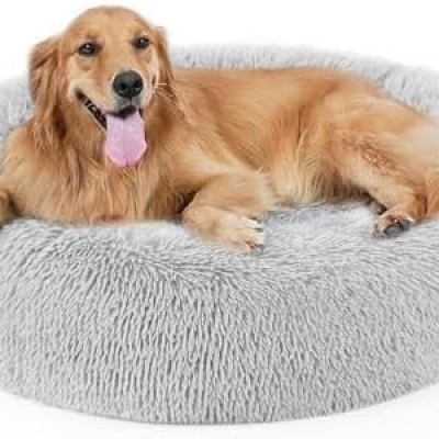 Faux Fur Pillow Pet Donut Cuddler Round Plush Bed for Large Medium Small Dogs and Cats Profile Picture
