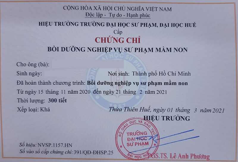 Quy định về chức danh nghề nghiệp giáo viên mầm non năm 2025