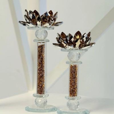 Flower Crystal Candle Holder - 2 Sizes Available Profile Picture