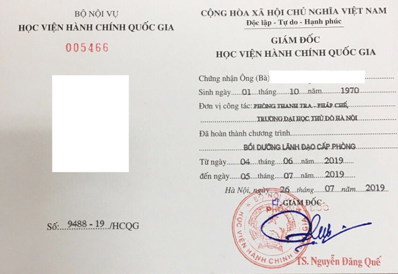 Tuyển sinh lớp bồi dưỡng lãnh đạo quản lý cấp phòng năm 2025