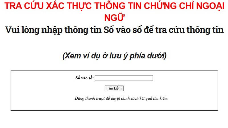 Hướng dẫn cách tra số hiệu chứng chỉ tiếng Anh