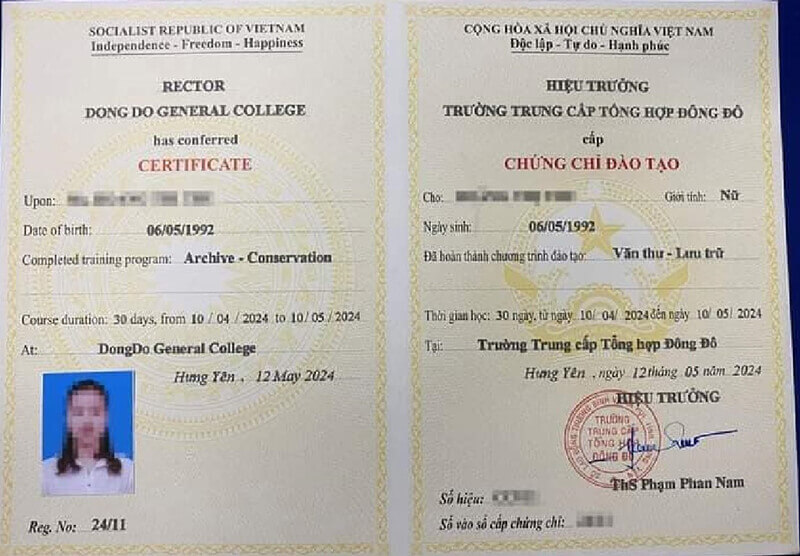 Khóa học chứng chỉ văn thư lưu trữ online ở Hà Nội và TPHCM