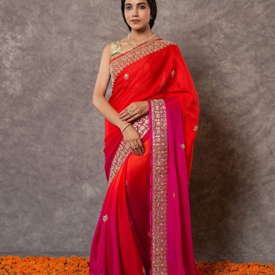 Shaded Gotapatti Work Saree Profile Picture