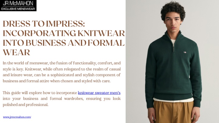 PPT - Dress to Impress: Incorporating Knitwear into Business and Formal Wear PowerPoint Presentation - ID:14277779